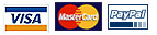 We gladly accept Visa, Master Card, and PayPal! Safe & Secure!