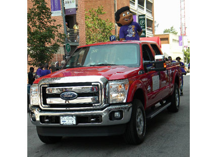 Mop Top rides in the 2010 Omega Psi Phi Parade, Raleigh, NC